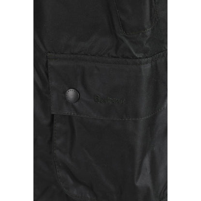 Barbour Black Cotton Full-Length Jacket