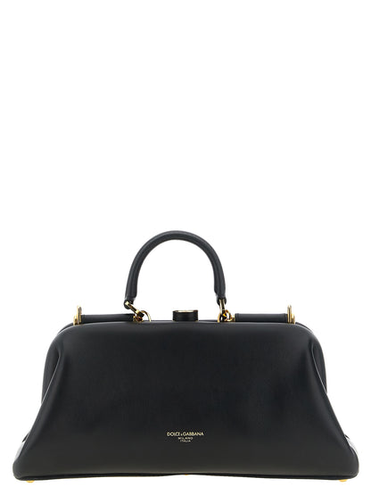 Dolce & Gabbana Black Lamb Leather Handbag