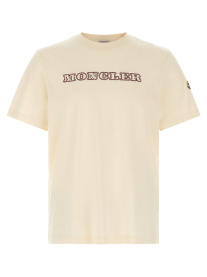 Moncler White Cotton T-Shirt