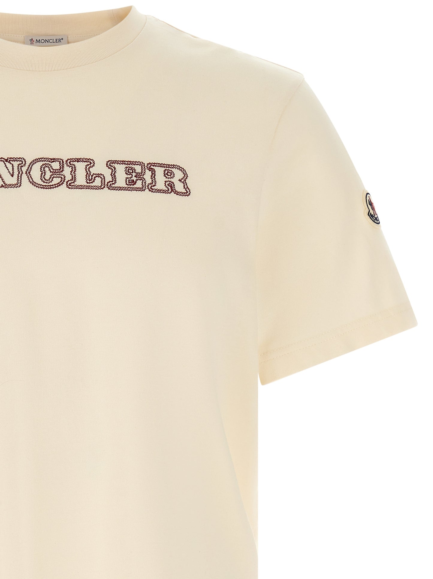 Moncler White Cotton T-Shirt