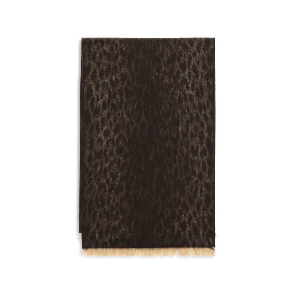 Écharpe Gucci femme en laine mérinos marron – GUA005HK3G2009864BB