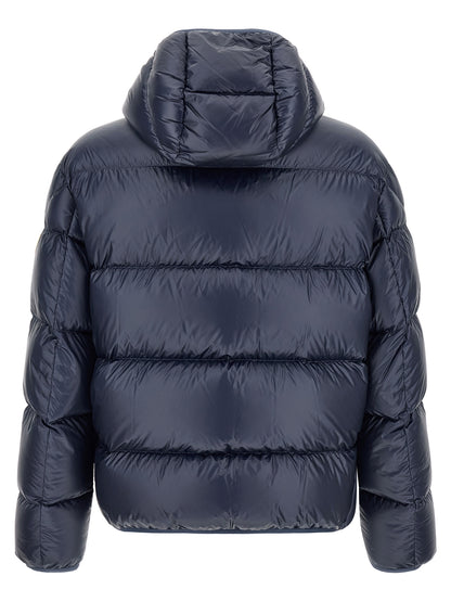 Moncler Blue Polyamide Full-Length Jacket
