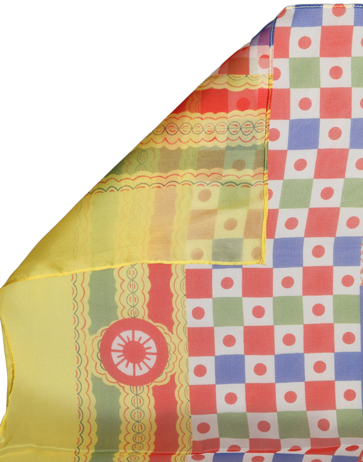 Foulard Dolce & Gabbana femme Carretto en soie multicolore – MS7602#1