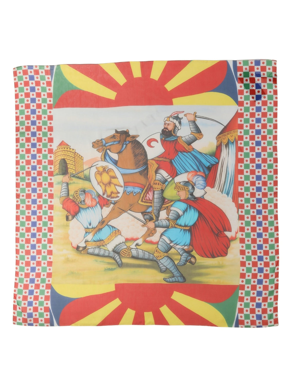 Foulard Dolce & Gabbana femme en soie multicolore – MS7603
