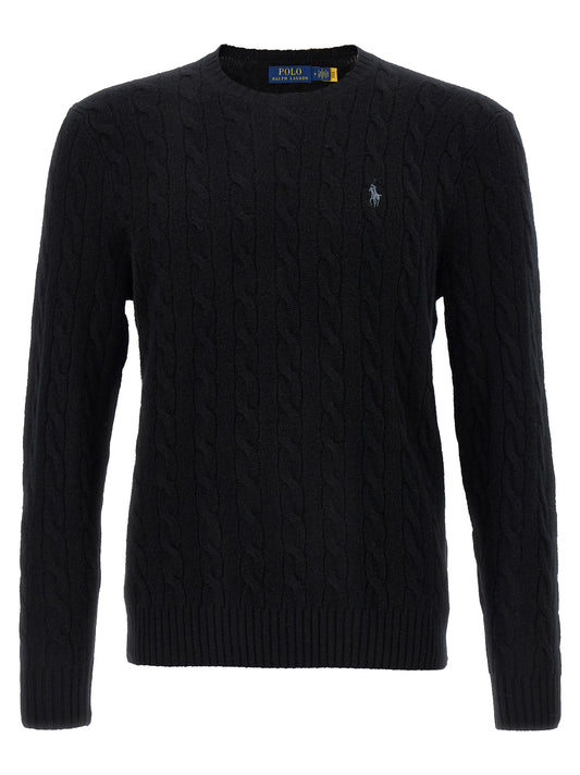 Cardigan Polo Ralph Lauren en laine noire – PO-316320