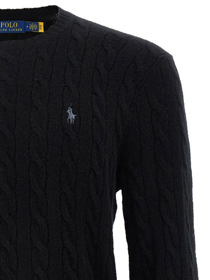 Polo Ralph Lauren Black Wool Cardigan