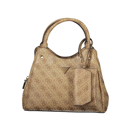Sac à main Guess Jeans femme Lorella en polyuréthane beige – GU-47733