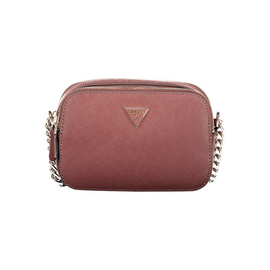 Sac porté épaule Guess Jeans femme Noelle II en polyuréthane marron – GU-47769