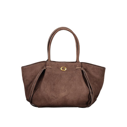 Guess Jeans Brown Polyester Handbag
