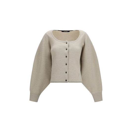 Cardigan Jacquemus Tempo en laine beige – JA-CDW00845AK00276130
