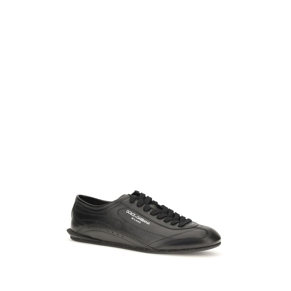 Baskets Dolce & Gabbana homme Lipari en cuir de veau noir – DO-CS2473A037480999