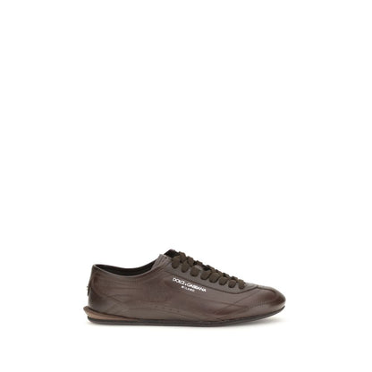 Baskets Dolce & Gabbana homme Lipari en cuir de veau marron – DO-CS2473A03748H042
