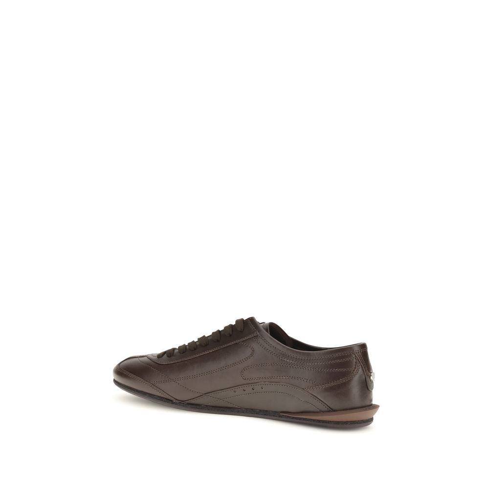 Baskets Dolce & Gabbana homme Lipari en cuir de veau marron – DO-CS2473A03748H042