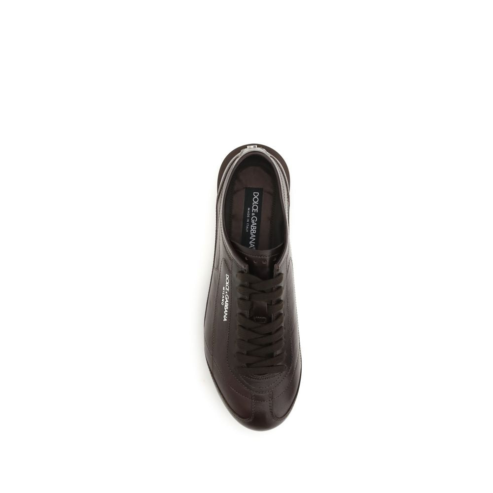 Baskets Dolce & Gabbana homme Lipari en cuir de veau marron – DO-CS2473A03748H042