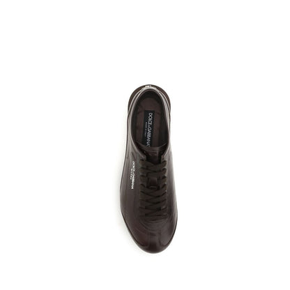 Baskets Dolce & Gabbana homme Lipari en cuir de veau marron – DO-CS2473A03748H042