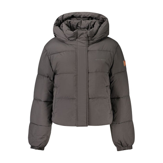 Veste à capuche amovible Guess Jeans femme en polyester noir – GU-47768