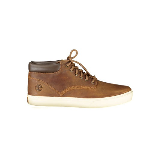 Baskets Timberland homme montantes en matières mixtes marron – TI-40297