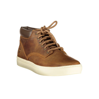 Baskets Timberland homme montantes en matières mixtes marron – TI-40297