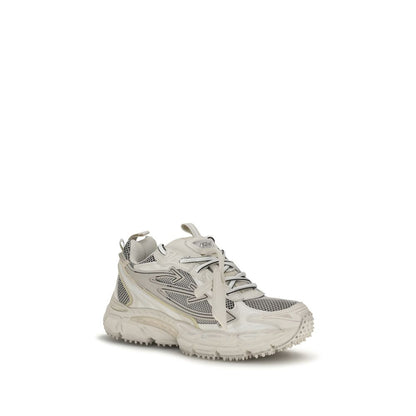 Off-White Beige Acetate Athletic Sneakers
