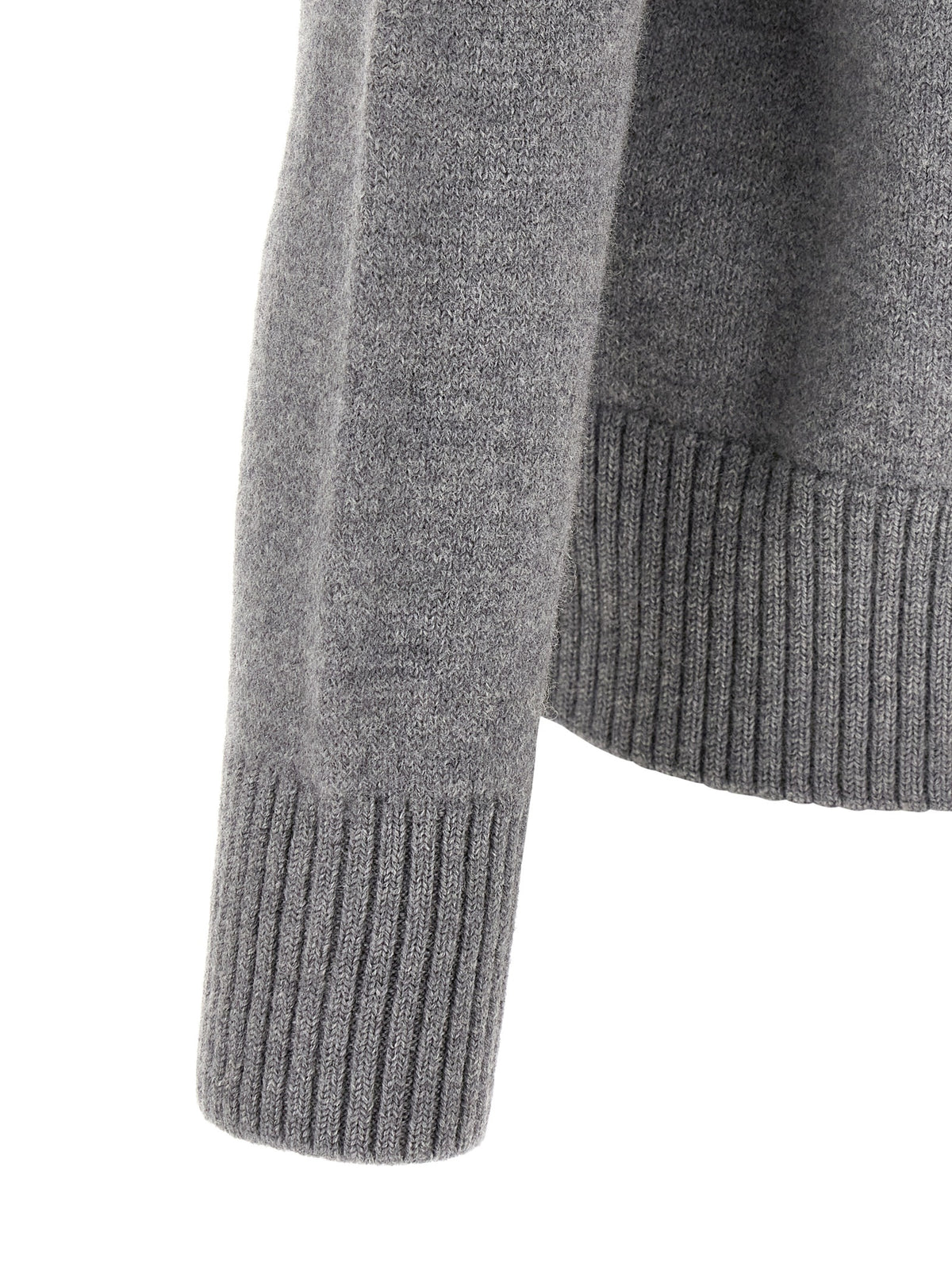 Ami Paris Gray Wool Cardigan