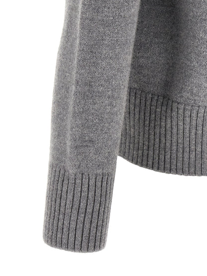 Ami Paris Gray Wool Cardigan