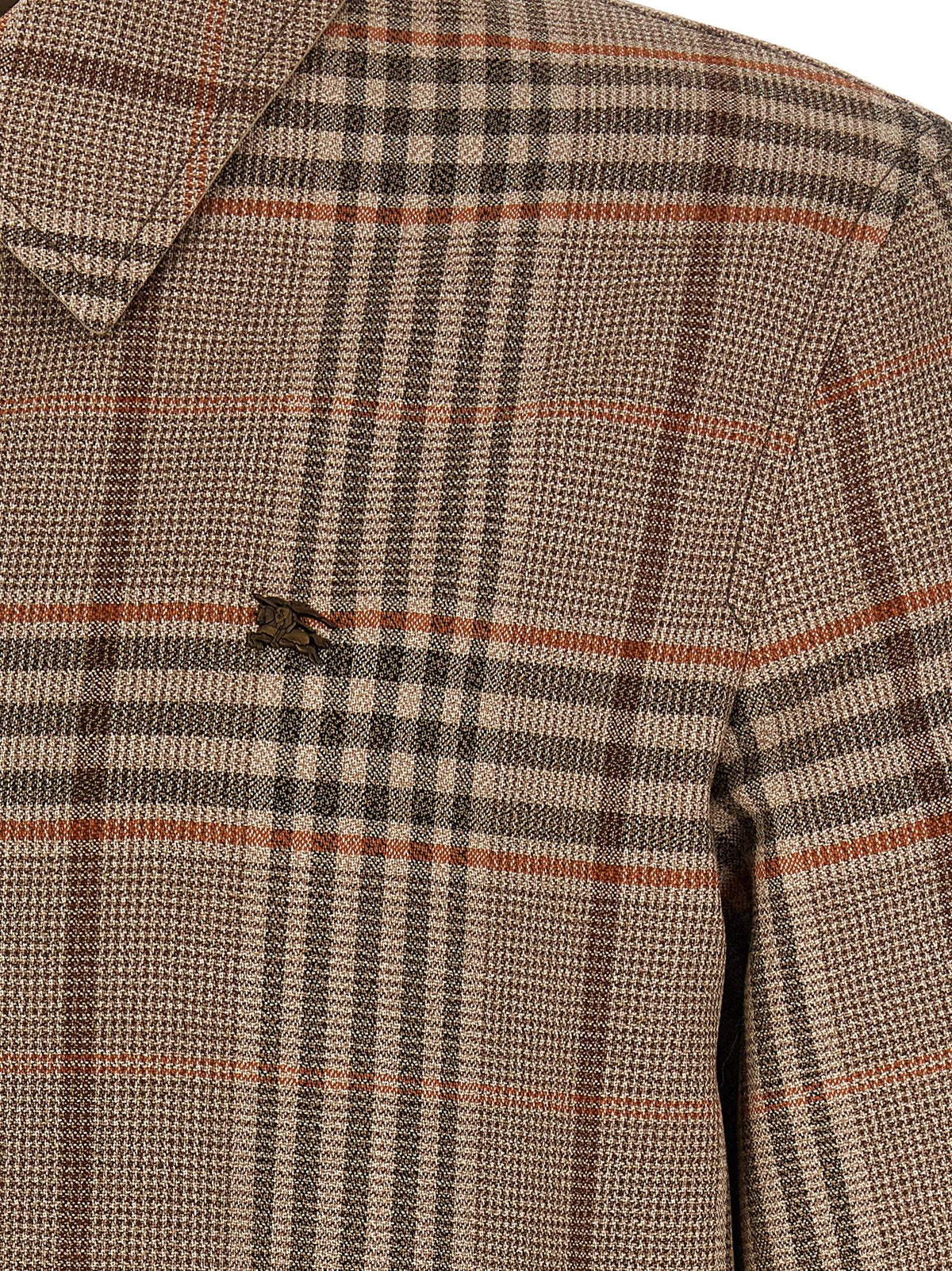 Burberry Beige Wool Full-Length Jacket