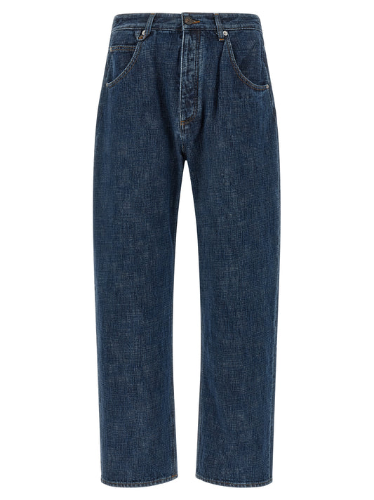 Jean Jacquemus homme Le De-Nîmes Tempo en coton biologique bleu – JA-344035