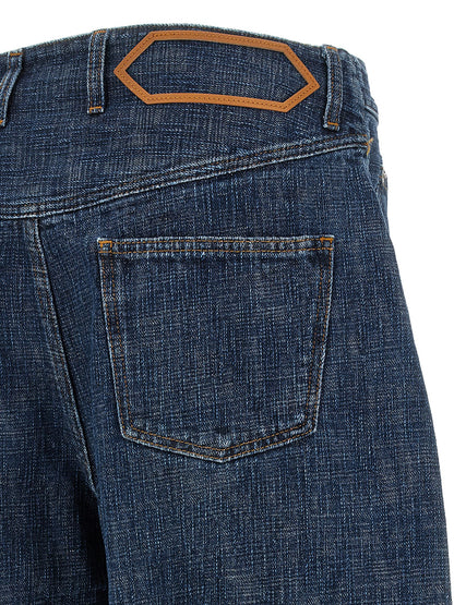 Jean Jacquemus homme Le De-Nîmes Tempo en coton biologique bleu – JA-344035
