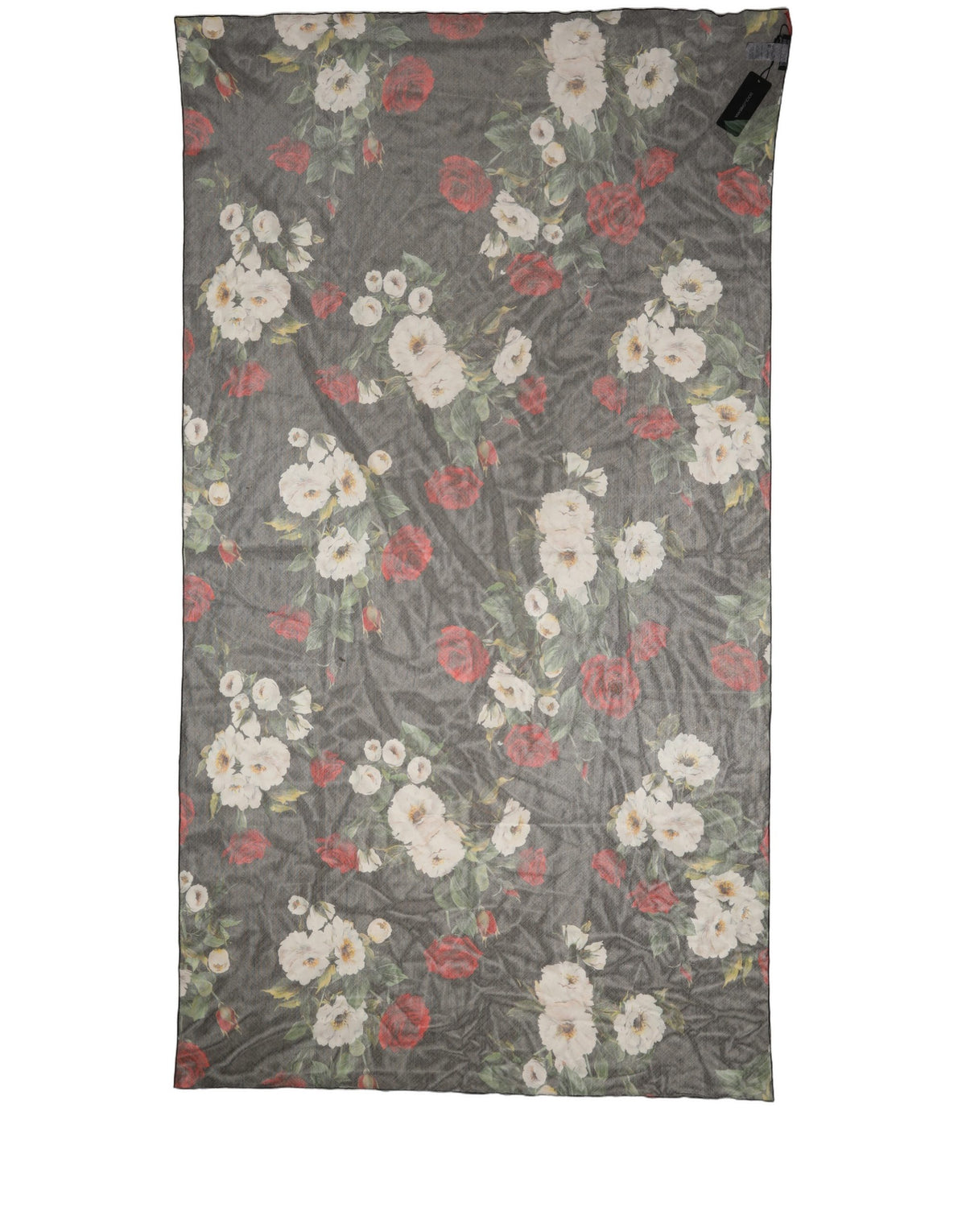 Châle Dolce & Gabbana femme à imprimé floral en coton noir – MS7888