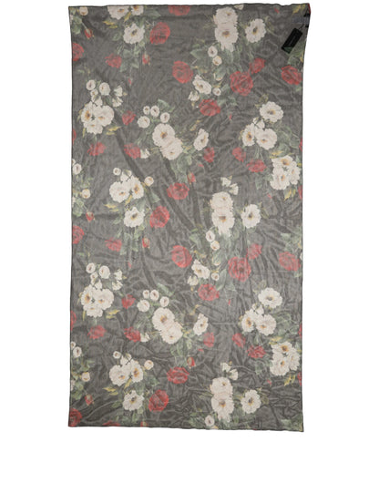 Châle Dolce & Gabbana femme à imprimé floral en coton noir – MS7888