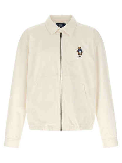 Polo Ralph Lauren White Cotton Full-Length Jacket