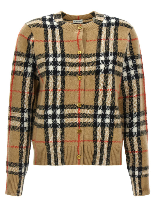 Cardigan Burberry Clara en cachemire beige – BU-344096
