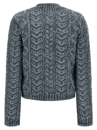 Diesel Blue Cotton Denim Jacket
