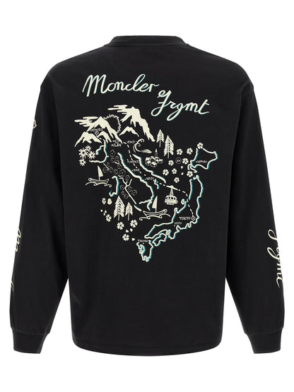 MONCLER GENIUS Black Cotton T-Shirt