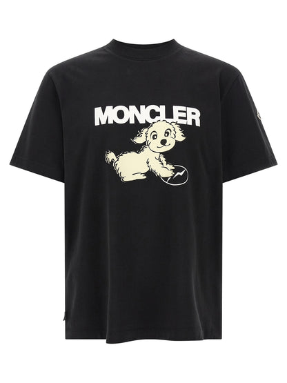 MONCLER GENIUS Black Cotton T-Shirt