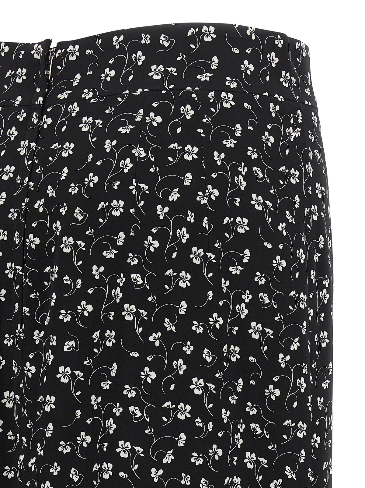Jupe midi Dolce & Gabbana femme en soie noir et blanc – DO-344191