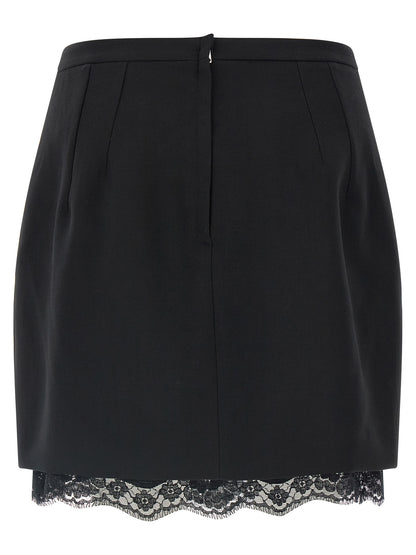 Jupe Dolce & Gabbana femme en laine vierge noir – DO-344194