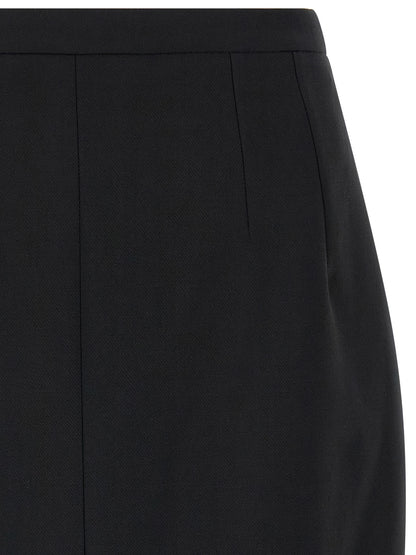 Jupe Dolce & Gabbana femme en laine vierge noir – DO-344194