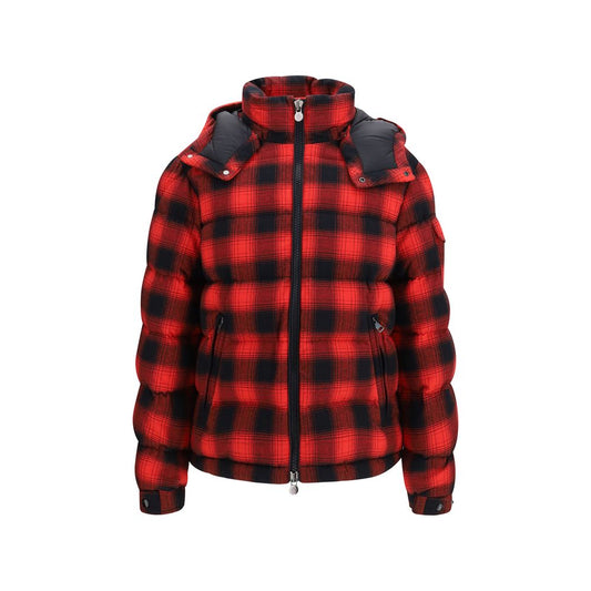 Doudoune à capuche Moncler Airor en coton rouge – MO-L20911A00244599ZUF94