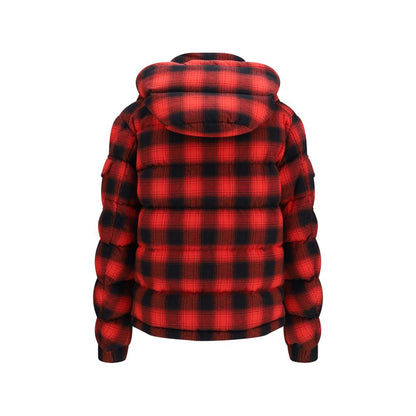 Moncler Red Cotton Full-Length Jacket