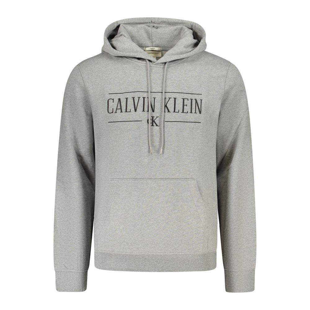 Sweat à capuche Calvin Klein homme en coton gris – CA-47826
