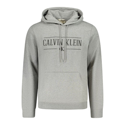 Sweat à capuche Calvin Klein homme en coton gris – CA-47826