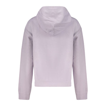 Sweat à capuche Converse femme en coton violet – CO-47901