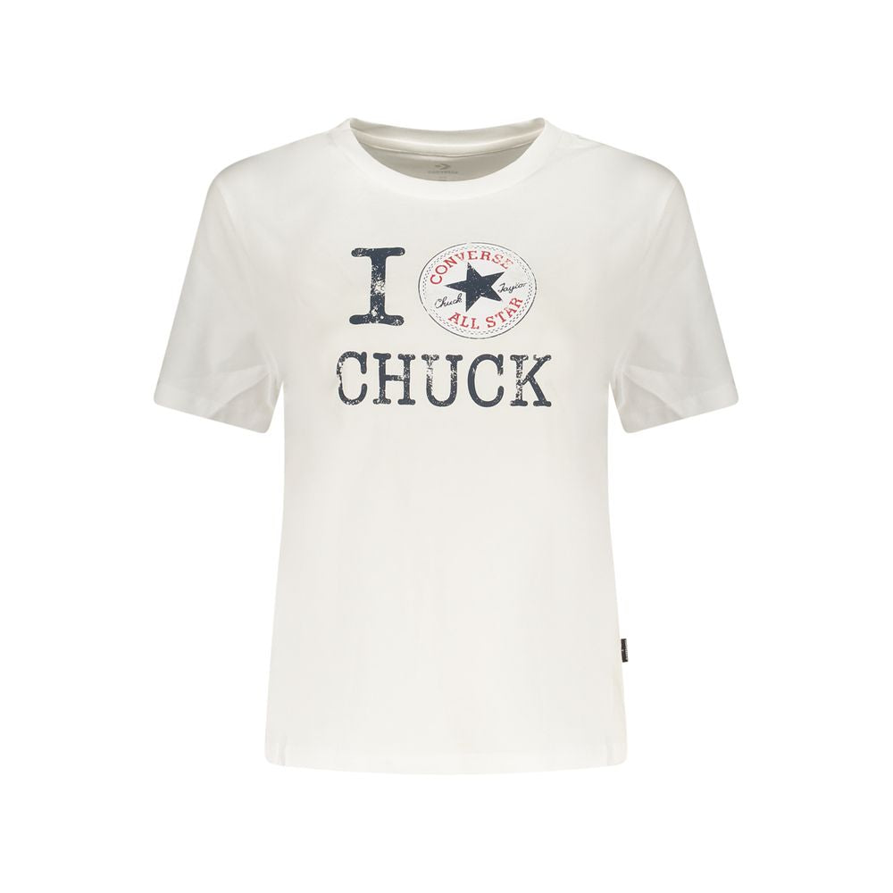 Converse Bianco Cotton Donna T-Shirt