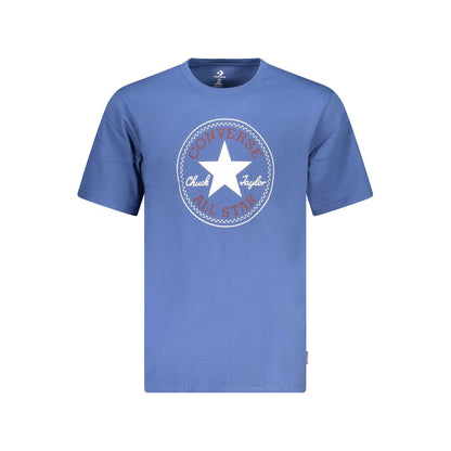 Converse Blu Cotton Men's T-Shirt