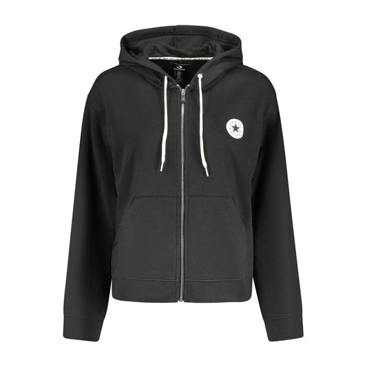 Sweat à capuche Converse femme en coton noir – CO-47911