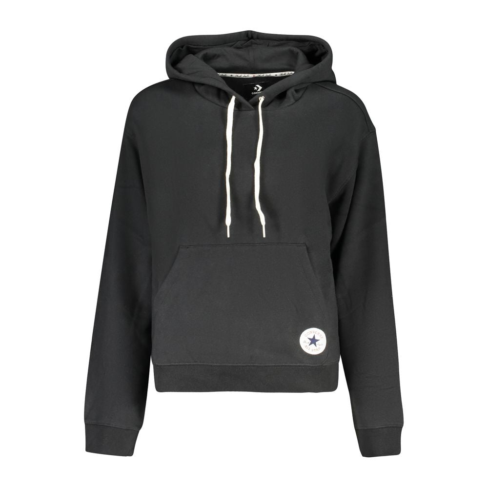 Sweat à capuche Converse femme en coton noir – CO-47910