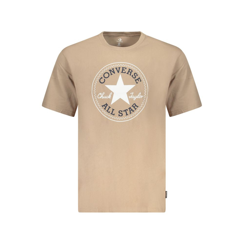 Converse Beige Cotton Mens T-Shirt