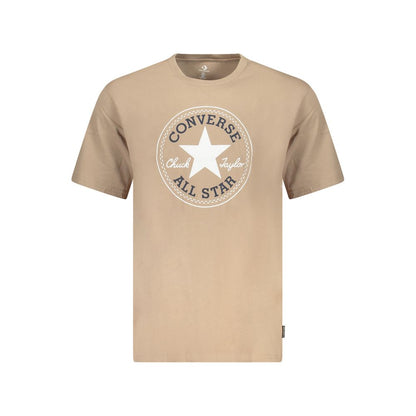 Converse Beige Cotton Mens T-Shirt