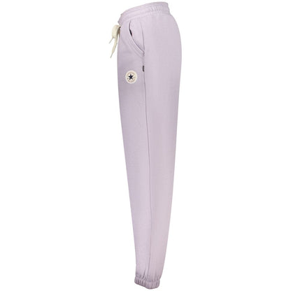 Pantalon de survêtement Converse femme en coton violet – CO-47912